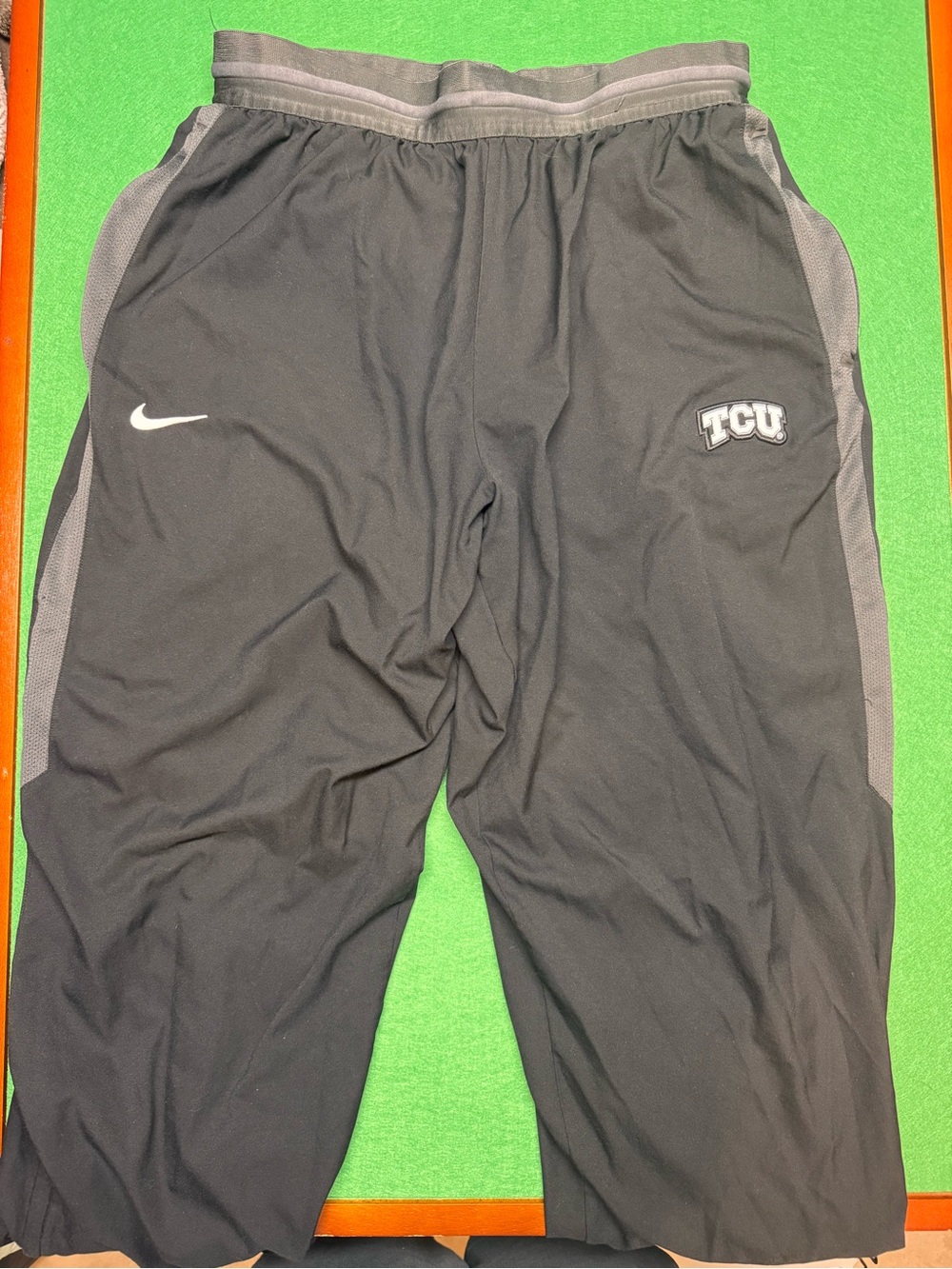 Nike Black and Gray TCU Joggers
